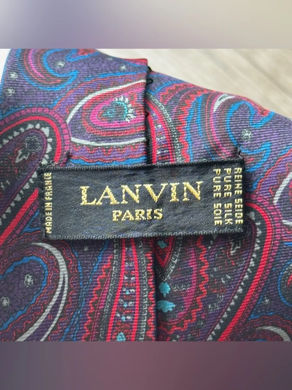 Vintage lanvin silk tie set of 2
